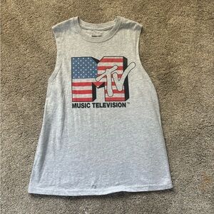 American Flag MTV muscle tank